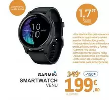 Oferta de Garmin - Smartwatch Venu por 199€ en E.Leclerc