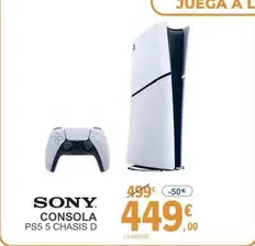 Oferta de Sony - Consola Ps5 5 Chasis D por 449€ en E.Leclerc