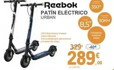 Oferta de Reebok - Patin Eléctrico Urban por 289€ en E.Leclerc