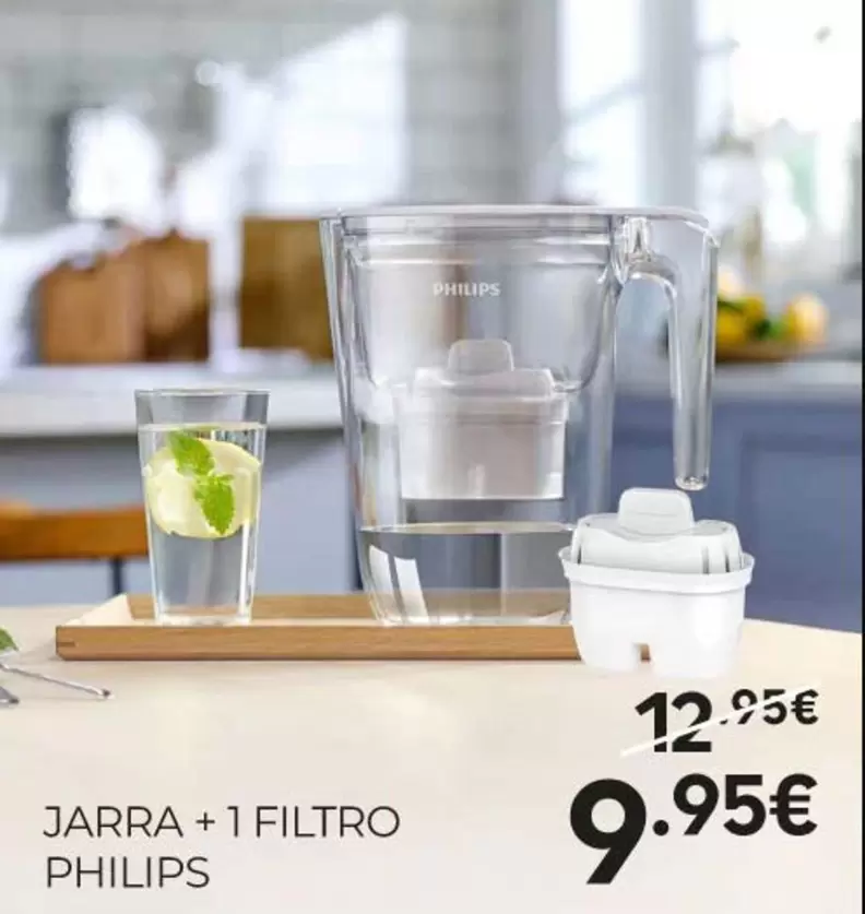 Oferta de Philips - Jarra + filtro por 9,95€ en Culinarium