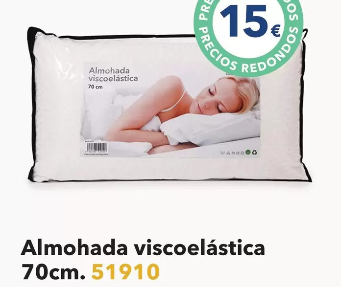Oferta de Almohada Viscoelastica por 15€ en Tiendas MGI