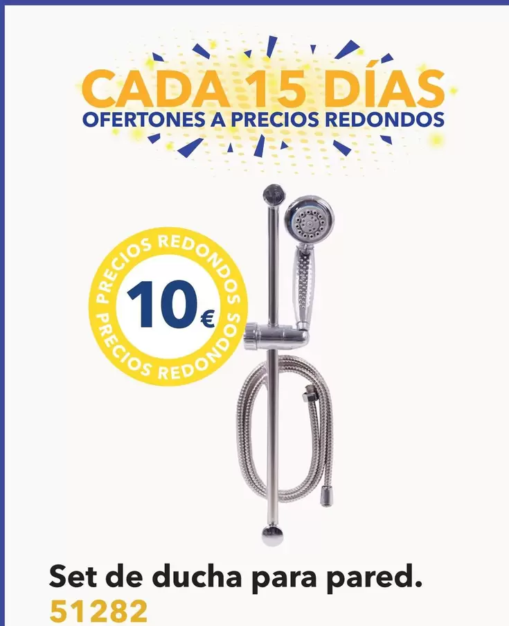 Oferta de Set De Ducha Para Pared por 10€ en Tiendas MGI