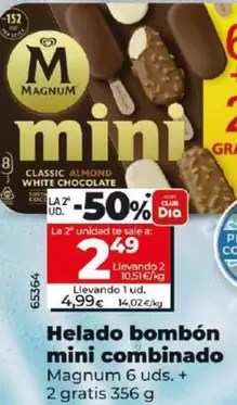 Oferta de Magnum - Helado Bombón Mini Combinado  por 4,99€ en Dia