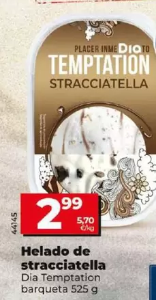 Oferta de Dia Temptation - Helado De Stracciatella  por 2,99€ en Dia