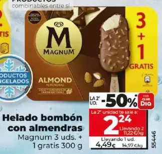 Oferta de Magnum - Helado Bombón Con Almendras  por 4,49€ en Dia