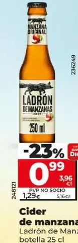 Oferta de Ladrón De Manzanas - Cider De Manzana  por 0,99€ en Dia