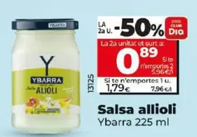 Oferta de Ybarra - Salsa Alioli por 1,79€ en Dia