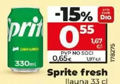 Oferta de Sprite - Fresh  por 0,55€ en Dia