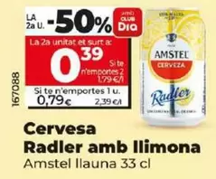 Oferta de Amstel - Cerveza Radler Con Limón  por 0,79€ en Dia