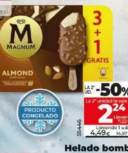 Oferta de Magnum - Helado Bombón Con Almendras por 4,49€ en Dia