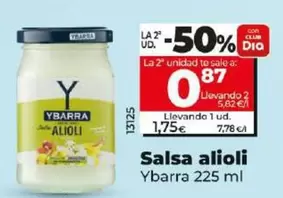 Oferta de Ybarra - Salsa Alioli 225 Ml por 1,75€ en Dia