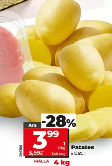 Oferta de Patatas por 3,99€ en Dia