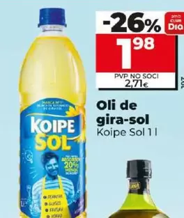 Oferta de Koipe - Aceite De Girasol por 1,98€ en Dia