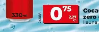 Oferta de Coca-Cola - Zero Cherry por 0,75€ en Dia