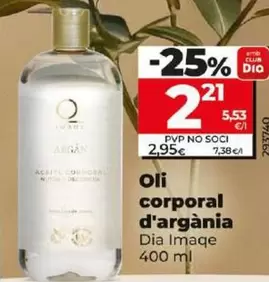 Oferta de Dia Imaqe - Aceite Corporal De Argán  por 2,21€ en Dia