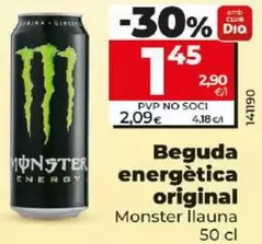 Oferta de Monster - Bebida Energetica Original por 1,45€ en Dia