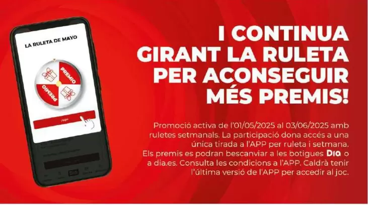 Oferta de Ruleta  en Dia