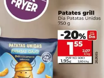 Oferta de Dia Patatas Unidas - Patatas Gajo  por 1,55€ en Dia