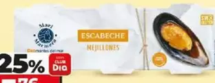 Oferta de Dia Mari Marinera - Mejillones En Escabeche  por 1,76€ en Dia