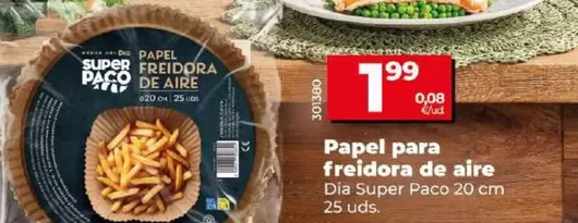 Oferta de Dia Super Paco - Papel Para Freidora De Aire  por 1,99€ en Dia