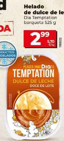 Oferta de Dia Temptation - Helado De Dulce De Leche por 2,99€ en Dia