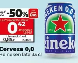 Oferta de Heineken - Cerveza 0,0 por 0,85€ en Dia