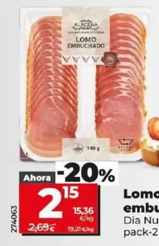 Oferta de Dia Nuestra Alacena - Lomo Embuchado En Lonchas por 2,15€ en Dia