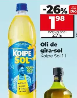 Oferta de Koipe Sol - Aceite De Girasol  por 1,98€ en Dia