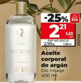 Oferta de Dia Imaqe - Aceite Corporal De Argán  por 2,21€ en Dia