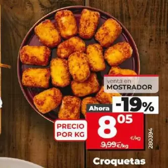Oferta de Croquetas por 8,05€ en Dia