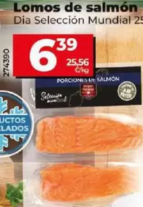 Oferta de Dia Seleccion Mundial - Lomos De Salmón  por 6,39€ en Dia