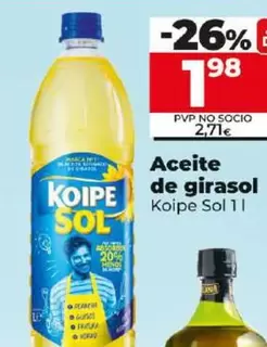 Oferta de Koipe Sol - Aceite De Girasol  por 1,98€ en Dia