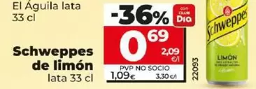 Oferta de Schweppes -  De Limón  por 0,69€ en Dia