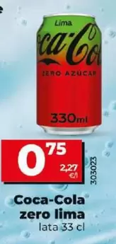 Oferta de Coca-Cola - Zero Lima por 0,75€ en Dia