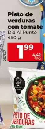 Oferta de Dia Al Punto - Pisto De Verduras Con Tomate 450 G por 1,99€ en Dia