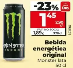 Oferta de Bebida Energetica Original por 1,45€ en Dia