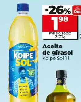 Oferta de Koipe Sol - Aceite De Girasol  por 1,98€ en Dia