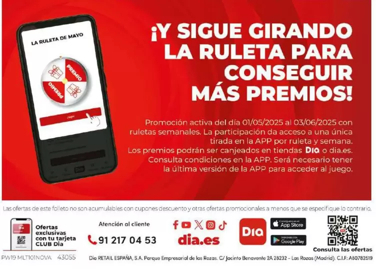 Oferta de Ruleta App  en Dia