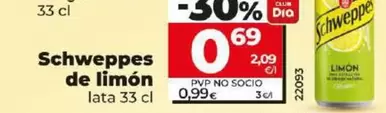 Oferta de Schweppes - De Limón  por 0,69€ en Dia