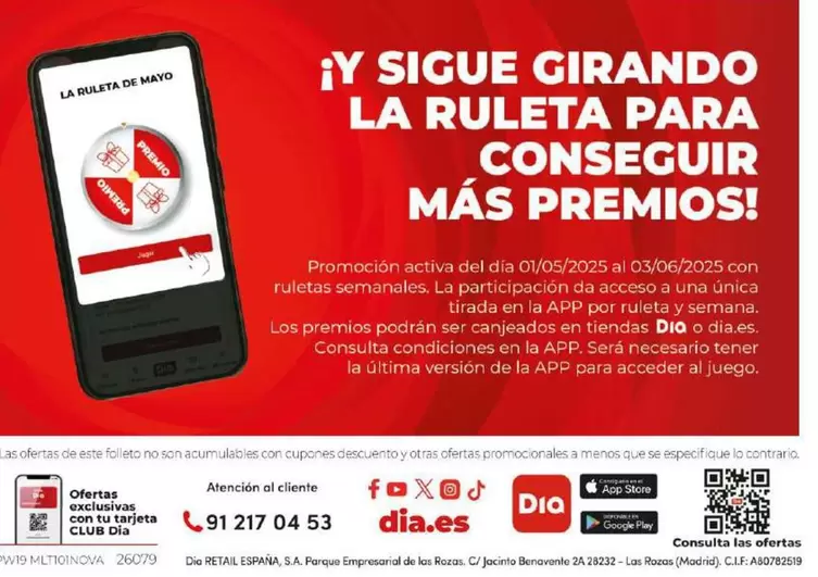 Oferta de Ruleta App  en Dia