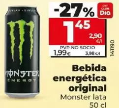 Oferta de Monster - Bebida Energética Original  por 1,45€ en Dia