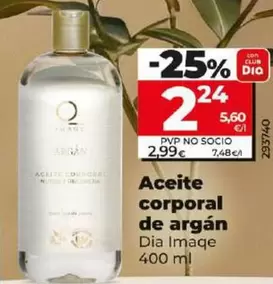 Oferta de Dia Imaqe - Aceite Corporal De Argán  por 2,24€ en Dia