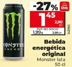 Oferta de Monster - Bebida Energética Original  por 1,45€ en Dia