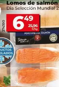 Oferta de Dia Seleccion Mundial - Lomos De Salmon por 6,49€ en Dia