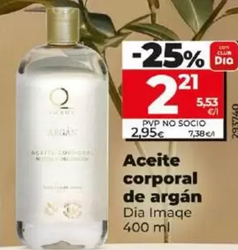 Oferta de Dia Imaqe - Aceite Corporal De Argán  por 2,21€ en Dia