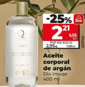 Oferta de Dia Imaqe - Aceite Corporal De Argán  por 2,21€ en Dia