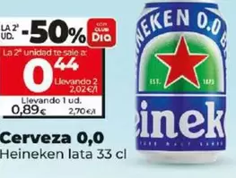Oferta de Heineken - Cerveza 0.0 por 0,89€ en Dia