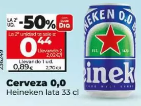 Oferta de Heineken - Cerveza 0,0   por 0,89€ en Dia