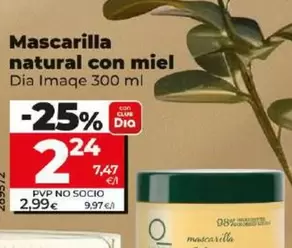 Oferta de Dia Imaqe - Mascarilla Natural Con Miel  por 2,24€ en Dia