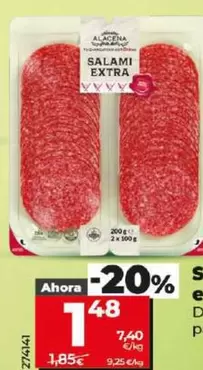 Oferta de Dia Nuestra Alacena - Salami Extra En Lonchas  por 1,48€ en Dia